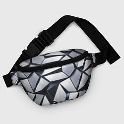 Поясная сумка Объемные кристаллы - паттерн, цвет: 3D-принт — фото 2
