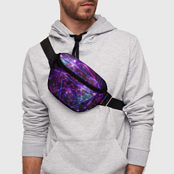 Поясная сумка Triangle space - Neon - Geometry, цвет: 3D-принт — фото 2