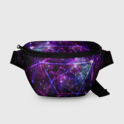 Поясная сумка Triangle space - Neon - Geometry, цвет: 3D-принт