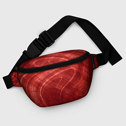 Поясная сумка Текстура - Red wave, цвет: 3D-принт — фото 2