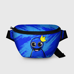 Поясная сумка Радужные друзья: веселый Синий, цвет: 3D-принт