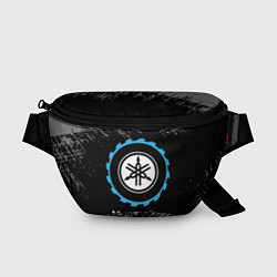 Поясная сумка Yamaha в стиле Top Gear со следами шин на фоне, цвет: 3D-принт