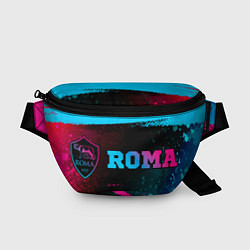 Поясная сумка Roma - neon gradient: надпись и символ, цвет: 3D-принт