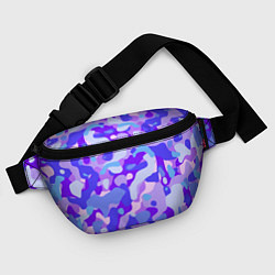 Поясная сумка Ультрафиолетовая абстракция, цвет: 3D-принт — фото 2
