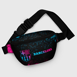 Поясная сумка Barcelona - neon gradient: надпись и символ, цвет: 3D-принт — фото 2