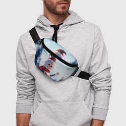 Поясная сумка Снеговичёк, цвет: 3D-принт — фото 2