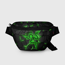 Поясная сумка Razer neon logo, цвет: 3D-принт