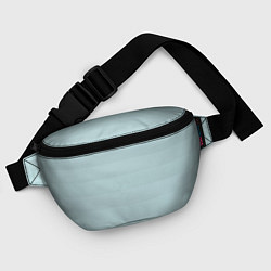 Поясная сумка Голубые горизонтальные полосы, градиент, цвет: 3D-принт — фото 2