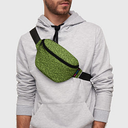 Поясная сумка Милитари листья в полоску, цвет: 3D-принт — фото 2