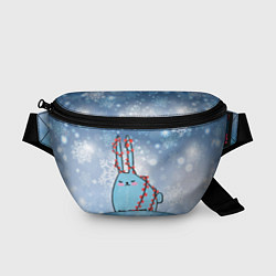 Поясная сумка Зайка с гирлядной, цвет: 3D-принт