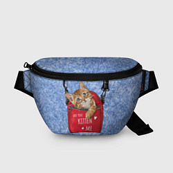 Поясная сумка Are you kitten me, цвет: 3D-принт
