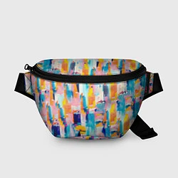 Поясная сумка Живописные мазки краски, цвет: 3D-принт