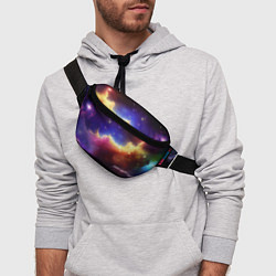 Поясная сумка Столкновение галактик, цвет: 3D-принт — фото 2