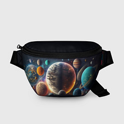 Поясная сумка Ппланеты и космос от нейросети, цвет: 3D-принт