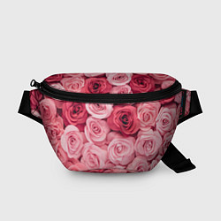 Поясная сумка Чайная пыльная роза - нежно розовый цветок, цвет: 3D-принт