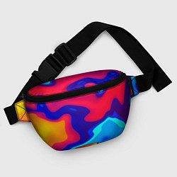 Поясная сумка Смесь красок ультрафиолет, цвет: 3D-принт — фото 2