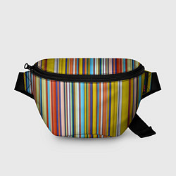 Поясная сумка Абстрактное множество разноцветных листов, цвет: 3D-принт