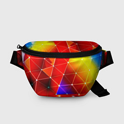 Поясная сумка Digital triangle abstract, цвет: 3D-принт