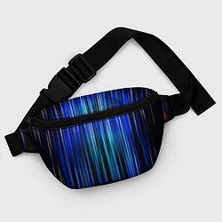 Поясная сумка Neon line stripes, цвет: 3D-принт — фото 2