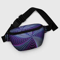 Поясная сумка Динамичная неоновая спираль, цвет: 3D-принт — фото 2