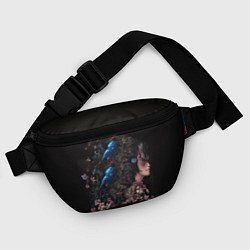 Поясная сумка Леди ночь, цвет: 3D-принт — фото 2
