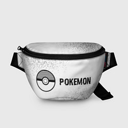 Поясная сумка Pokemon glitch на светлом фоне: надпись и символ, цвет: 3D-принт