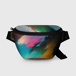 Поясная сумка Абстрактный туман, цвет: 3D-принт