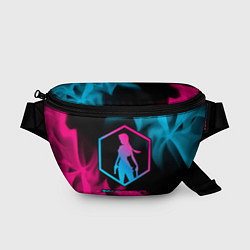 Поясная сумка Tomb Raider - neon gradient, цвет: 3D-принт