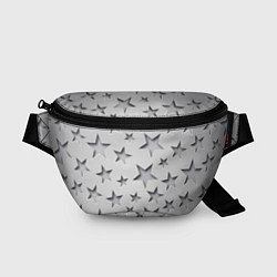 Поясная сумка Grey stars, цвет: 3D-принт