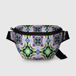 Поясная сумка Разноцветная мраморная мозаика, цвет: 3D-принт