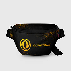 Поясная сумка Dongfeng - gold gradient: надпись и символ, цвет: 3D-принт