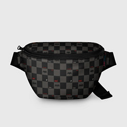 Поясная сумка Flash and Batman pattern squares, цвет: 3D-принт
