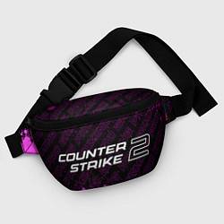 Поясная сумка Counter-Strike 2 pro gaming: надпись и символ, цвет: 3D-принт — фото 2