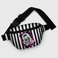 Поясная сумка Барби и полосы, цвет: 3D-принт — фото 2