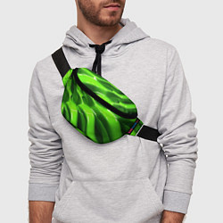 Поясная сумка Текстура зеленая слизь, цвет: 3D-принт — фото 2
