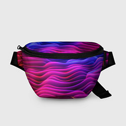 Поясная сумка Сине-фиолетовый градиент, цвет: 3D-принт