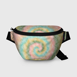 Поясная сумка Тай-дай болотный, цвет: 3D-принт
