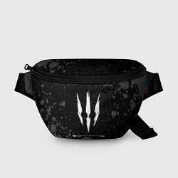 Поясная сумка The Witcher glitch на темном фоне, цвет: 3D-принт