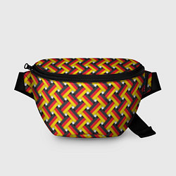 Поясная сумка Германия - плетёнка, цвет: 3D-принт