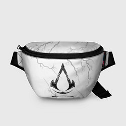 Поясная сумка Assassins Creed glitch на светлом фоне, цвет: 3D-принт