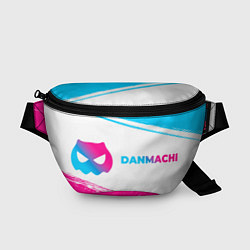 Поясная сумка DanMachi neon gradient style: надпись и символ, цвет: 3D-принт