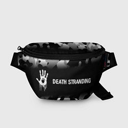 Поясная сумка Death Stranding glitch на темном фоне: надпись и с, цвет: 3D-принт