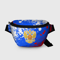Поясная сумка Триколор рф и герб, цвет: 3D-принт
