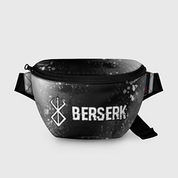 Поясная сумка Berserk glitch на темном фоне: надпись и символ, цвет: 3D-принт