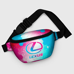Поясная сумка Lexus neon gradient style, цвет: 3D-принт — фото 2
