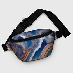 Поясная сумка Волнистая разноцветная яшма, цвет: 3D-принт — фото 2