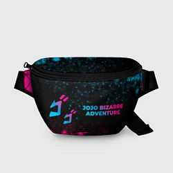 Поясная сумка JoJo Bizarre Adventure - neon gradient: надпись и, цвет: 3D-принт