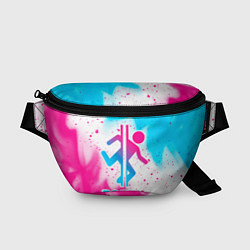 Поясная сумка Portal neon gradient style, цвет: 3D-принт