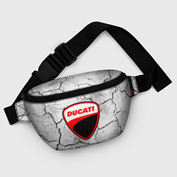 Поясная сумка Ducati - потресканная земля, цвет: 3D-принт — фото 2