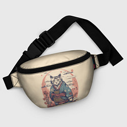 Поясная сумка Кот-самурай, цвет: 3D-принт — фото 2